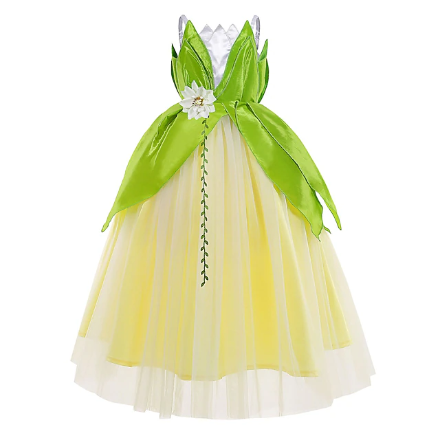 Elsa Princess Dress Costume For Girls – Halloween & Cosplay Outfit With Cape, Crown, Wand & Accessories