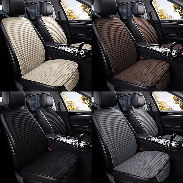  coprisedile per auto sedile anteriore in lino proteggi cuscino cuscino per sedile per auto cuscino protettivo per auto copri tappetino per volkswagen / toyota / ford / audi / bmw coprisedile per auto