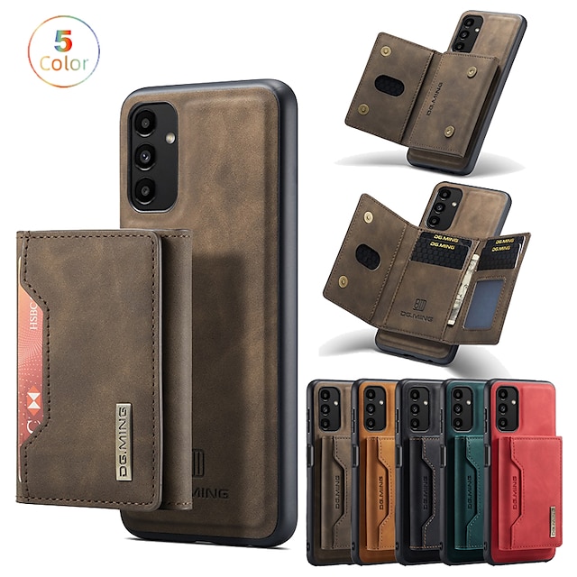  サムスンギャラクシーS24 A73 A53 A33 Note 20ウルトラ A12 A52 A13 S25ウルトラ用の電話ケース ウォレットケース 取り外し可能なウォレット 磁気 PUレザー