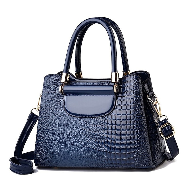  Women's Crossbody Bag Shoulder Bag Handbag PU Leather Daily Office & Career Embossed Black Red Blue