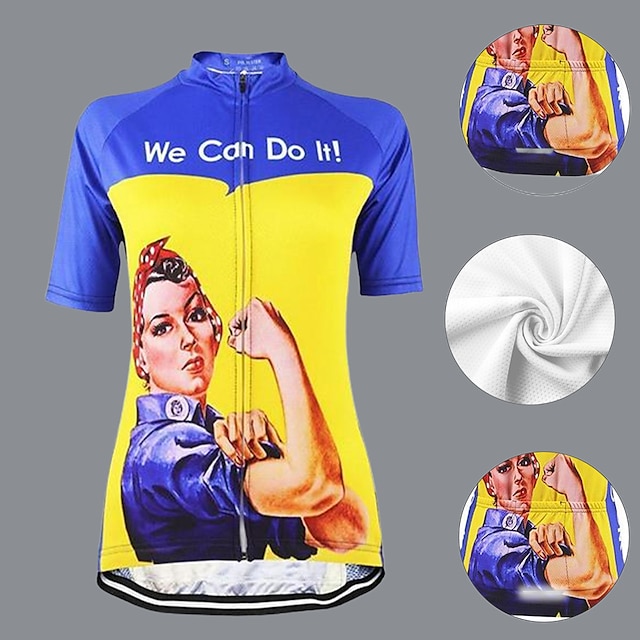  21Grams Γυναικεία Φανέλα ποδηλασίας Κοντομάνικο Μεγάλα Μεγέθη Ποδήλατο Αθλητική μπλούζα Μπολύζες με 3 πίσω τσέπες Ποδηλασία Βουνού Ποδηλασία Δρόμου