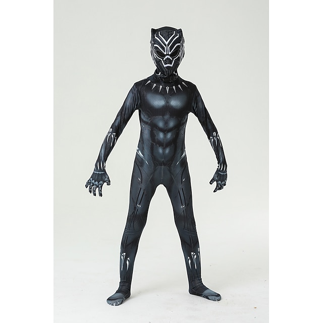  Superhero Zentai Suits Men's Women's Boys Movie Cosplay Cosplay Halloween Black Leotard / Onesie Mask Halloween Carnival Masquerade Polyester World Book Day Costumes
