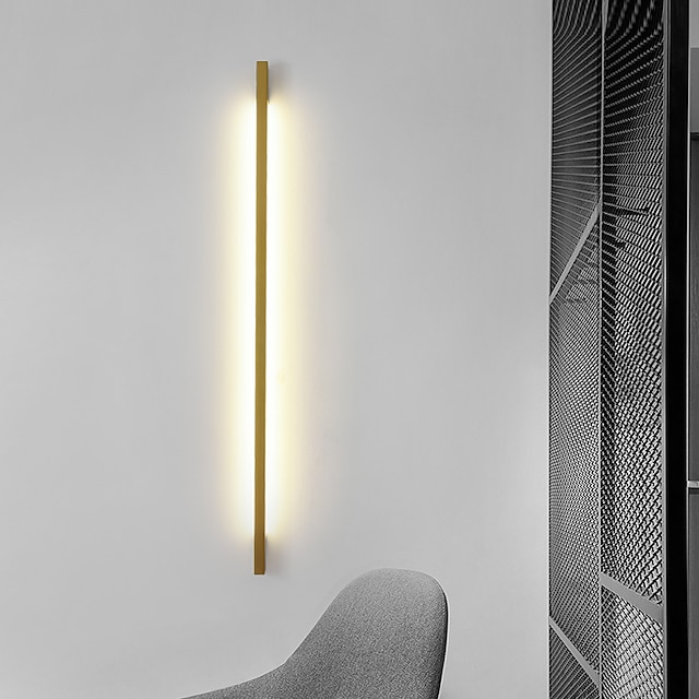  lightinthebox led vægsconce lampe indendørs minimalistisk lineær strip vægmontering lys lang boligindretning belysningsarmatur, indendørs wall wash lamper til stue soveværelse