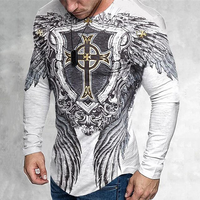 Chemise Homme Salt Life Rouge à Manches Longues - Col Rond, Motif Pirate/gothique épée, Taille M, Occasion