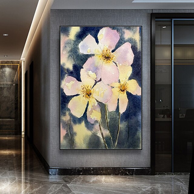 Mintura Handmade Flowers Oil Paintings On Canvas Wall Art Decoration