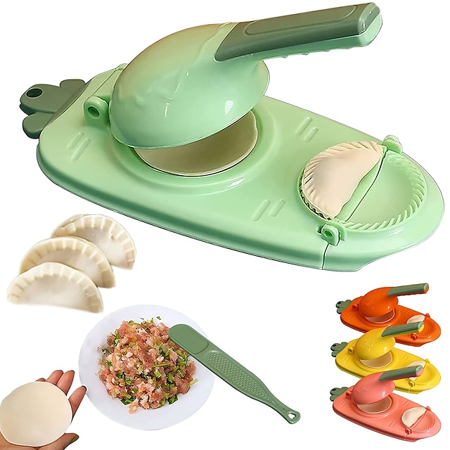  1pc 10in/9in 2 en 1 máquina para hacer dumplings herramienta de cocina fabricante de dumplings fabricante de piel para dumplings diy moldes para dumplings prensa de piel para dumplings prensado de