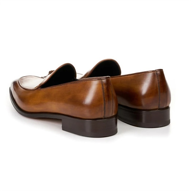 Men's Loafers & SlipOns Plus Size Leather Loafers Vintage Business Casual Daily Office & Career