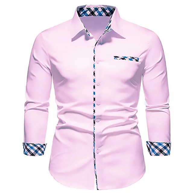 Men's Dress Shirt Collared Shirt Button Up Shirt Graphic Wedding ...