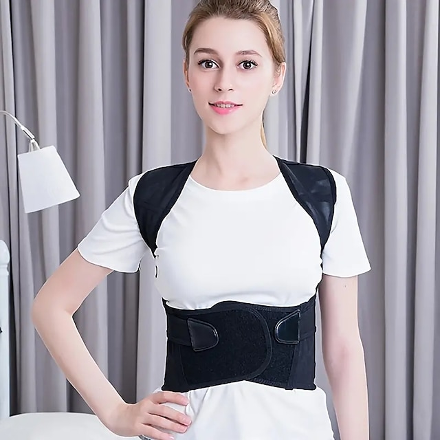  1 stk holdningskorrigerende korsett ryggstøttebelte ortopedisk ryggbelte korsettkorsett holdningsstøtte