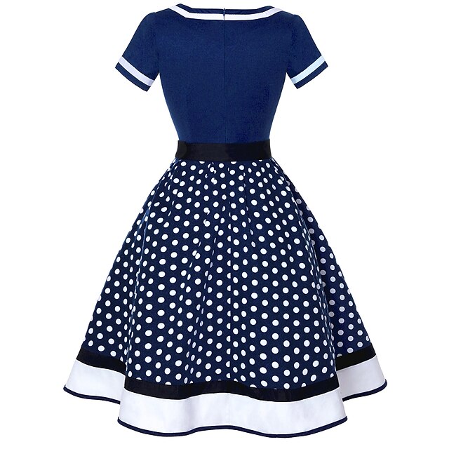 Retro Vintage 1950s Rockabilly Petticoat Hoop Skirt A-Line Dress Tutu ...