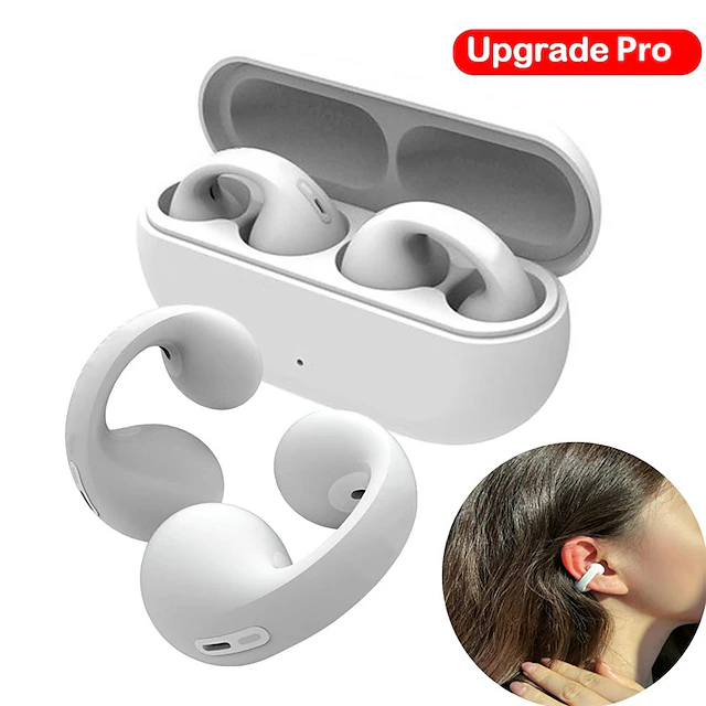 Earclip Bluetooth Earphones Upgrade Pro For New Sound Earcuffs 11 Earring Wireless Bluetooth Earphones TWS Ear Hook Headset Sport Earbuds2