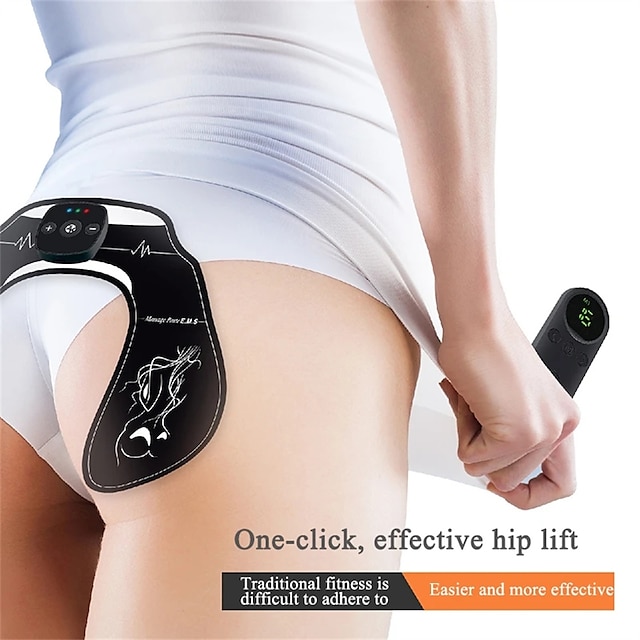 Ems Butt Massage Patch Rechargeable Hip Lifter Stimulator Trainer Muscle Wireless Remote Control 7217