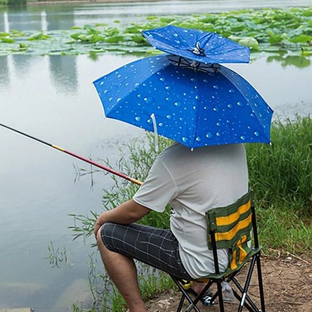  Outdoor Sunshade Hat Portable Head-mounted Sunshade Summer Rain And Sun Protection Outdoor Fishing Umbrella
