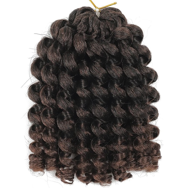 Wand Curl Crochet Braids Hair 8 Inch Jamaican Wand Curl Ombre Crochet ...