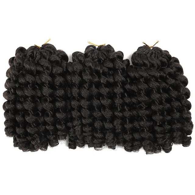 Wand Curl Crochet Braids Hair 8 Inch Jamaican Wand Curl Ombre Crochet ...