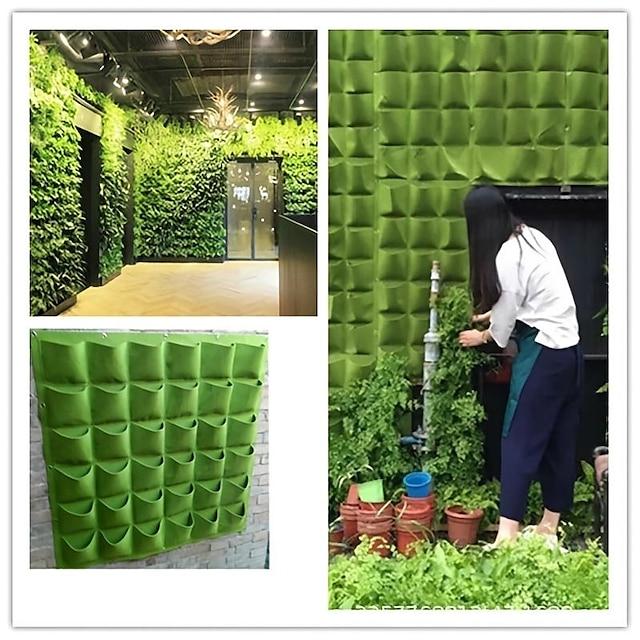 Vertical Hanging Wall Growing Bag Green Planting Bags Gardening   Erscpx1677579298536 