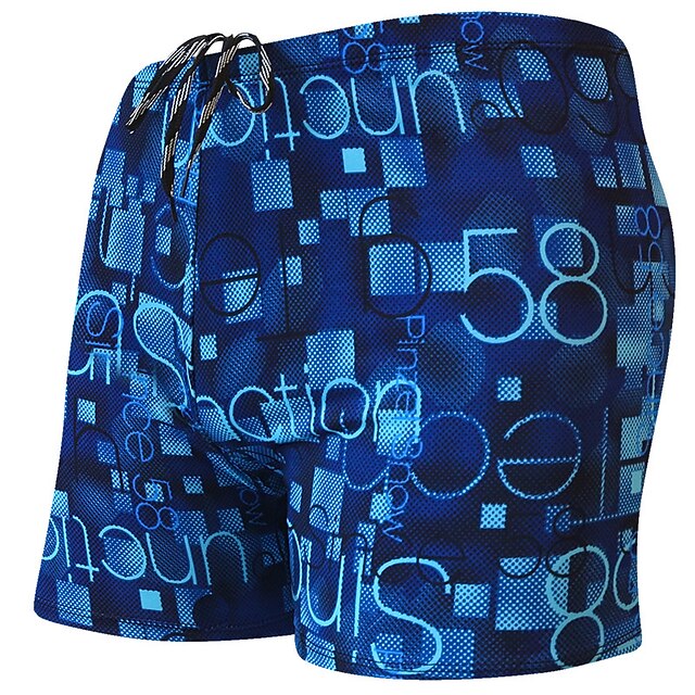 Men's Bathing Suit Board Shorts Swim Shorts Swim Trunks Summer Shorts Print Letter Shark 3D