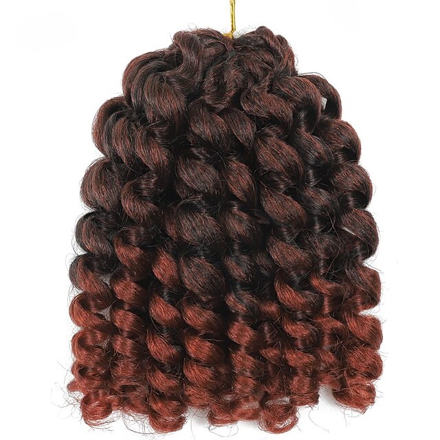 Wand Curl Crochet Braids Hair 8 Inch Jamaican Wand Curl Ombre Crochet ...
