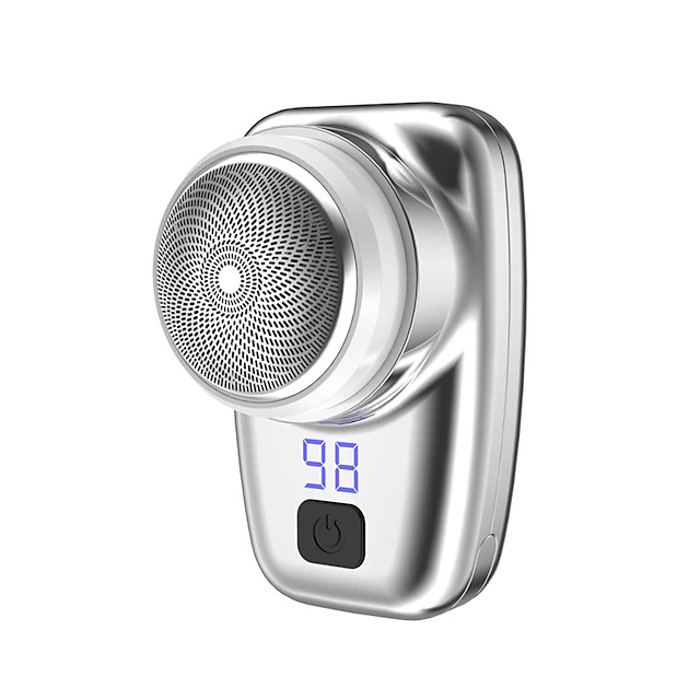 Mini Electric Shaver Men's Portable Electric Shaver Washable Beard Trimmer USB Rechargeable Men's Razor Face Full Body Shave 12