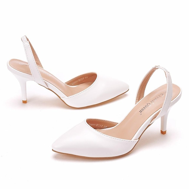  Pentru femei pantofi de nunta Pantofi pumps Cadouri de Valentin Petrecere Sandale de nunta Pantofi de mireasa Pantofi de domnișoară de onoare Toc Stilat Vârf ascuțit Elegant Casual minimalism