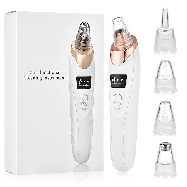  2023 Newest Blackhead Remover Pore Vacuum,Upgraded Facial Pore Cleaner-5 Suction Power,5 Probes,USB Rechargeable Blackhead Vacuum Kit Electric Acne Extractor Tool for Women & Men