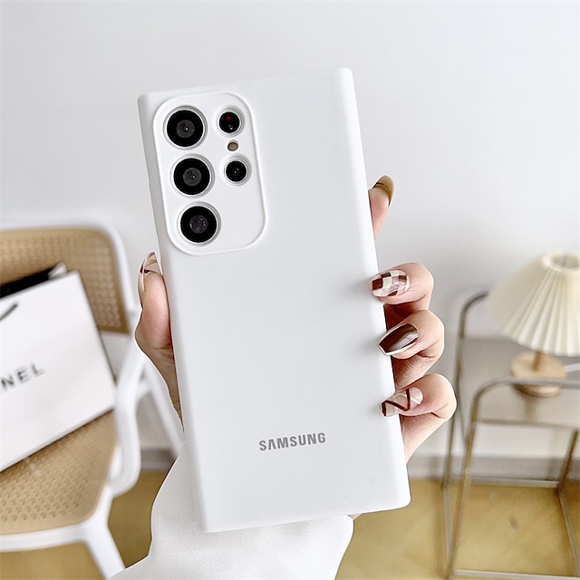  Handyhülle für Samsung Galaxy S23 Ultra Plus S25 Ultra Silikonhülle Bumper-Rahmen Vollschutz Staubschutz Einfarbig TPU
