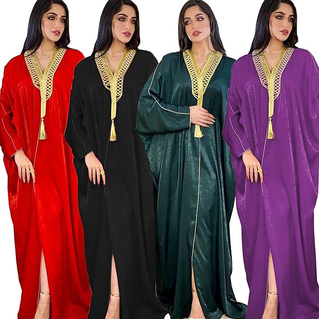  Damen Kleid Abaya Religiös Saudi-Arabisch arabisch Muslim Ramadan Erwachsene Kleid