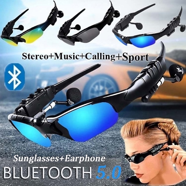  iMosi Q7 Cuffie con occhiali da sole Bluetooth Su orecchio Bluetooth5.0 Design ergonomico Stereo Protezione UV polarizzante per Apple Samsung Huawei Xiaomi MI Uso quotidiano Cellulare Auto moto
