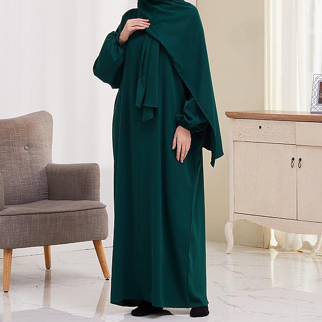  Γυναικεία Φορέματα Αμπάγια Θρησκευτικό Σαουδική Αραβική αραβικός μουσουλμάνος Ραμαζάνι Ενήλικες Φόρεμα