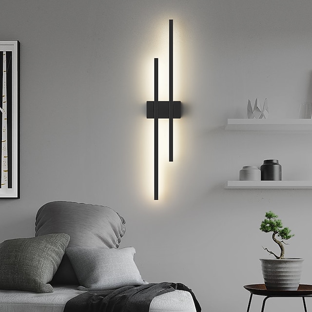  lightinthebox led wandkandelaar lamp indoor minimalistische lineaire strip wandmontage licht lange home decor verlichtingsarmatuur, indoor wall wash verlichting voor woonkamer slaapkamer