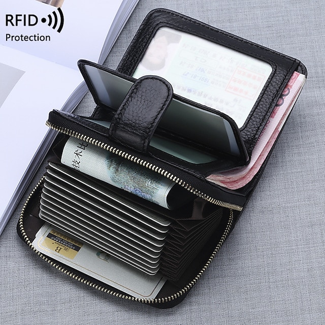  Genuine Leather Driver License ID Card Holder Walet Men and Women Credit Card Case Wallets Purse Cardbag Business Accessories