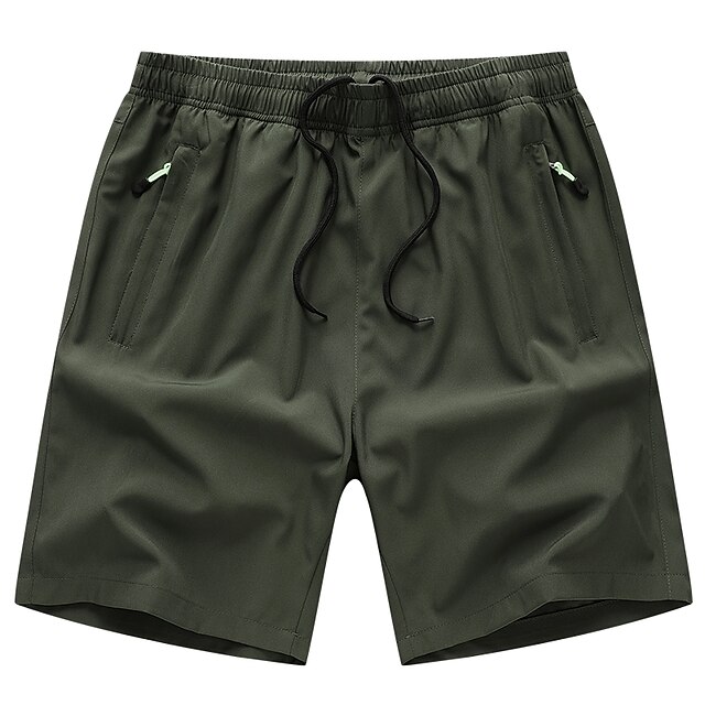  Men's Running Shorts Outdoor Loose Fit Breathable Soft Stretchy Sweat wicking Shorts Drawstring Elastic Waist Dark Grey Black Camping / Hiking Climbing Running S M L XL XXL
