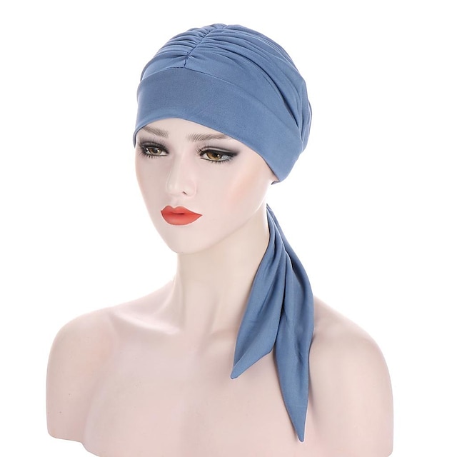  Women's Hat Hijab / Khimar Religious Arabian Muslim Ramadan Solid Colored Adults Headpiece