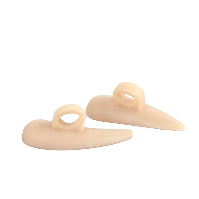  1 stk flott for å løpe gå stopp tå smerte enkelt hull snegl mellomtå støttepute sebs hallux valgus hammer tåpute hallux valgus tågrep korreksjon farge gel tåskillere for overlappende tær bun