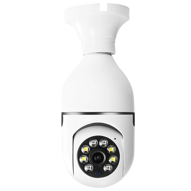  ESCAM ESCAM QP138 IP Camera 1080P Bulb WIFI Night Vision With Audio Alarm detection Indoor Apartment Support 128 GB