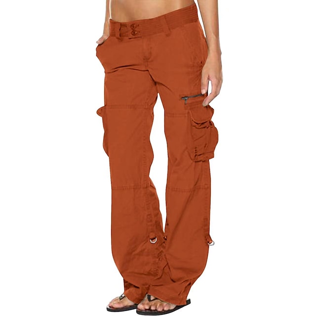 Women's Cargo Pants Tactical Cargo Pants Trousers Full Length Cotton ...
