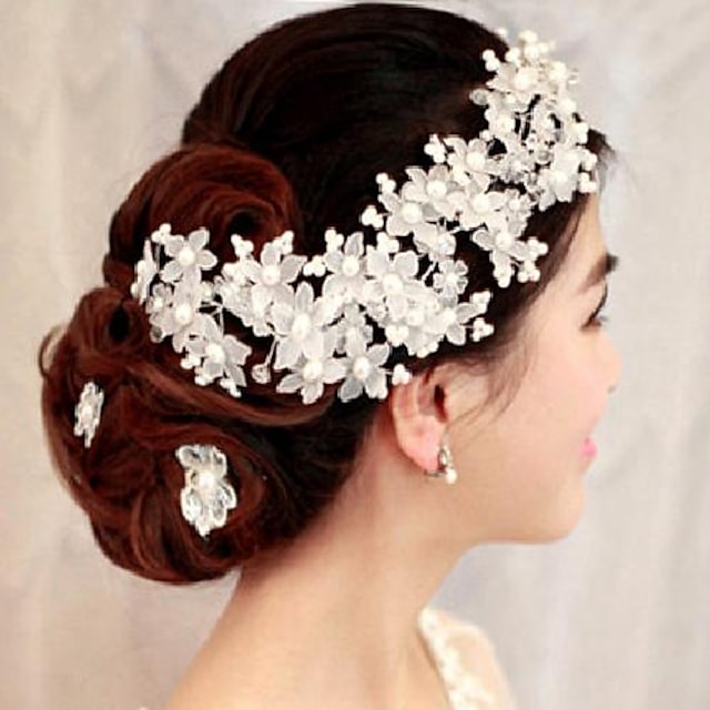  coiffes de mariée fleur-feuille pour le mariage bande de cheveux pour les mariées bandeau strass mariage bandeau argent fleur fille cheveux de demoiselle d'honneur