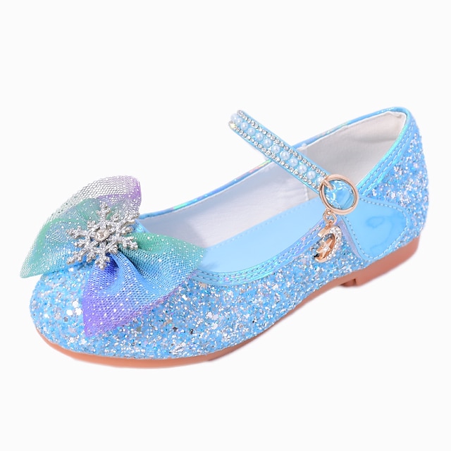 Voor meisjes Platte schoenen Dagelijks kiiltää Schoenen van de Kleding Cosplay Lolita Rubber Glitter draagbaar Schok absorbtie Hoge Elasticiteit Prinses Schoenen Grote kinderen (7 jaar +) Kleine
