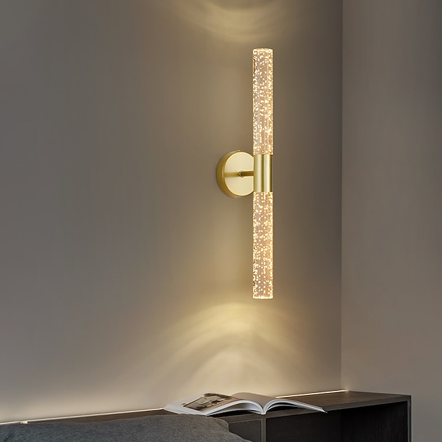  Lightinthebox Lámpara de pared LED para interior minimalista burbujas tira lineal montaje en pared luz larga decoración del hogar accesorio de iluminación, luces de pared interior para sala de estar