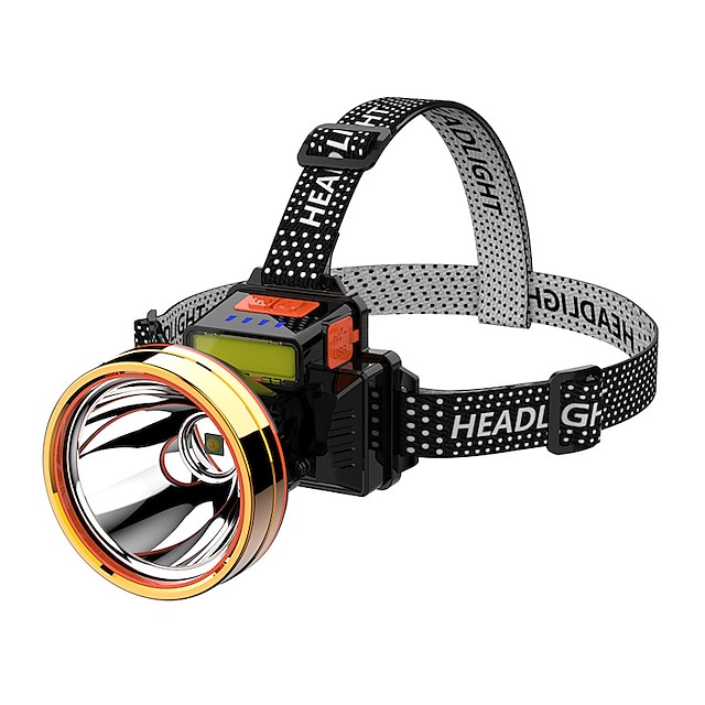  Headlamp Rechargeable LED Headlights USB for Adult Waterproof Torch Headlamp Flashlights for Outdoor Garden Mining Camping