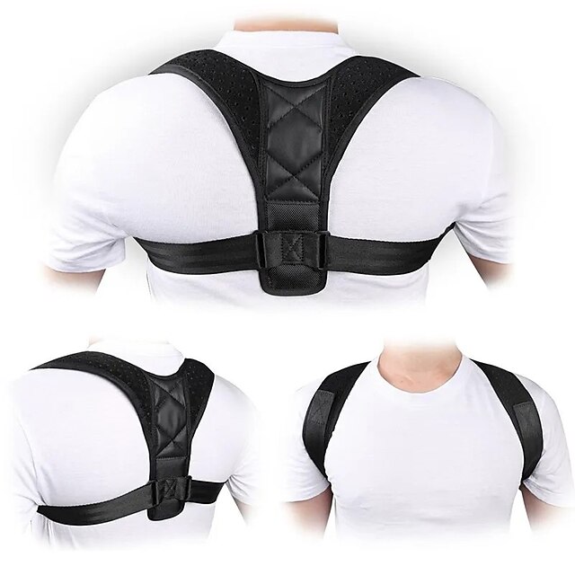  Back Brace Posture Corrector Spinal Support Yoga Fitness Inversion Exercises Wearproof Lightweight Back Support Adjustable