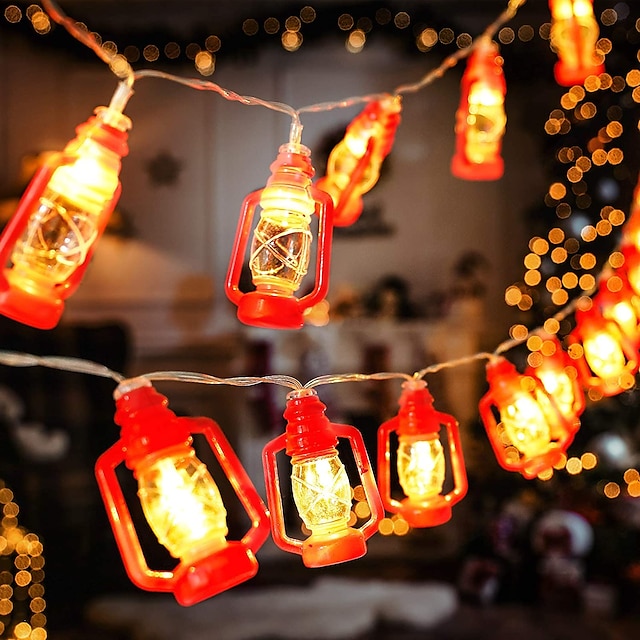  ramadan eid verlichting decoratie lantaarn led lichtslingers 3m 20leds batterij aangedreven kerosine lamp voor binnenplaats tuin vakantie familie ramadan huwelijksfeest kerstmis eid festival indoor