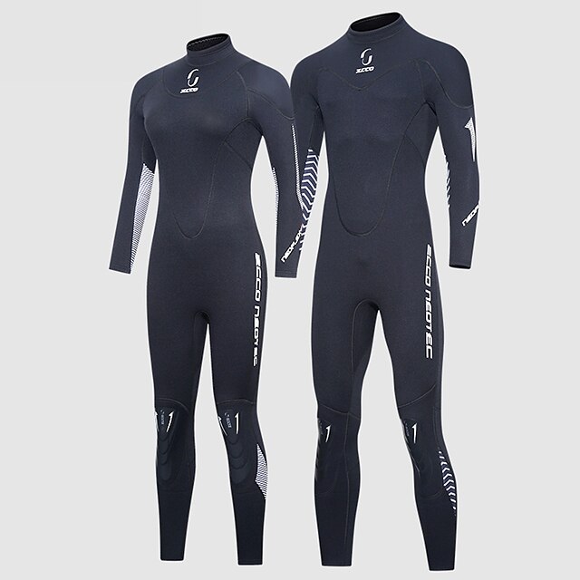  The new 3mm diving suit male one-piece thermal surf diving suit male long-sleeved anti-cold snorkeling winter bathing suit