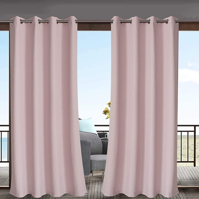 Fenstervorhänge Mit Blatt-Muster – 107x160 Cm, 2 Stück, Verdunkelnd, Mit Nano-Ösen