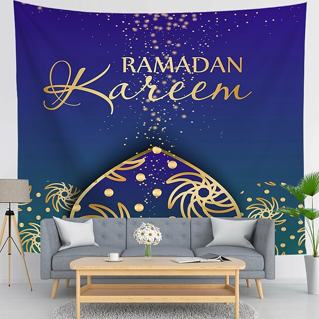  ramadan eid mubarak wandteppich kunst dekor fotografie hintergrund decke vorhang hängen hause schlafzimmer wohnzimmer dekoration