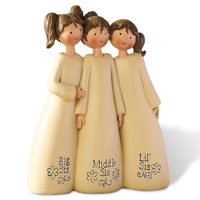  Sisters And Friends Sculpture Decorative Ornaments, Celebrating And Commemorating Friendship, Resin Crafts