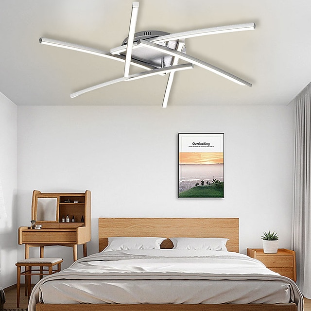  led-plafondlampen modern 6-lichts compatibel met woonkamer slaapkamer studeerkamer verstelbare led-plafondlamp, voor kookeiland