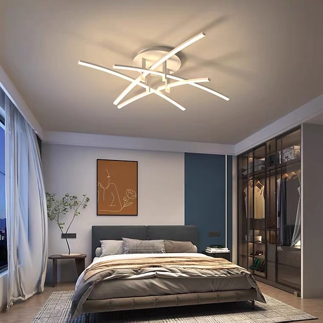  led loftslamper moderne 5-lamper kompatibel med stue soveværelse arbejdsværelse justerbar led loftslampe, til køkkenø