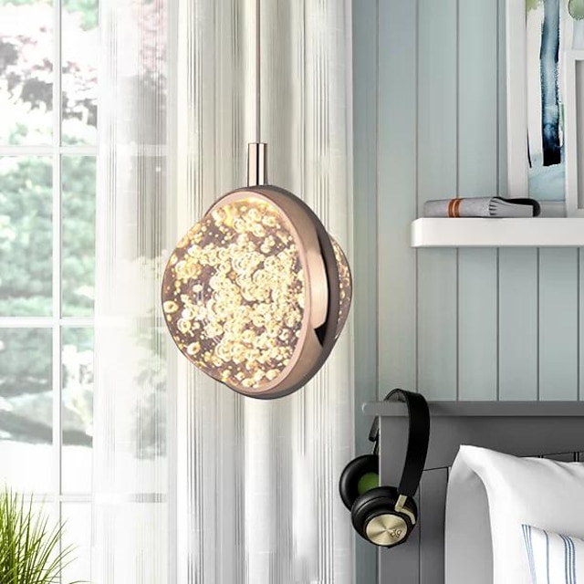  led-riippuvalaisin 11cm 1-valorengas ympyrä design lämmin valkoinen ylellinen moderni tyyli ruokailuhuone makuuhuoneen riippuvalaisimet 110-240v