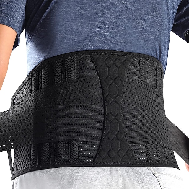  1PC Lumbar Support Belt Lower Back Brace for Lifting Herniated Disc Sciatica Pain ReliefBreathable Lumbar Brace for Men & Women